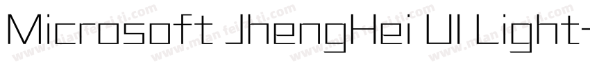 Microsoft JhengHei UI Light字体转换